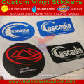 custom self adhesive plastic stickers
